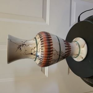 Navajo Horse Hair Pottery Vase by Arlene John 11.5"